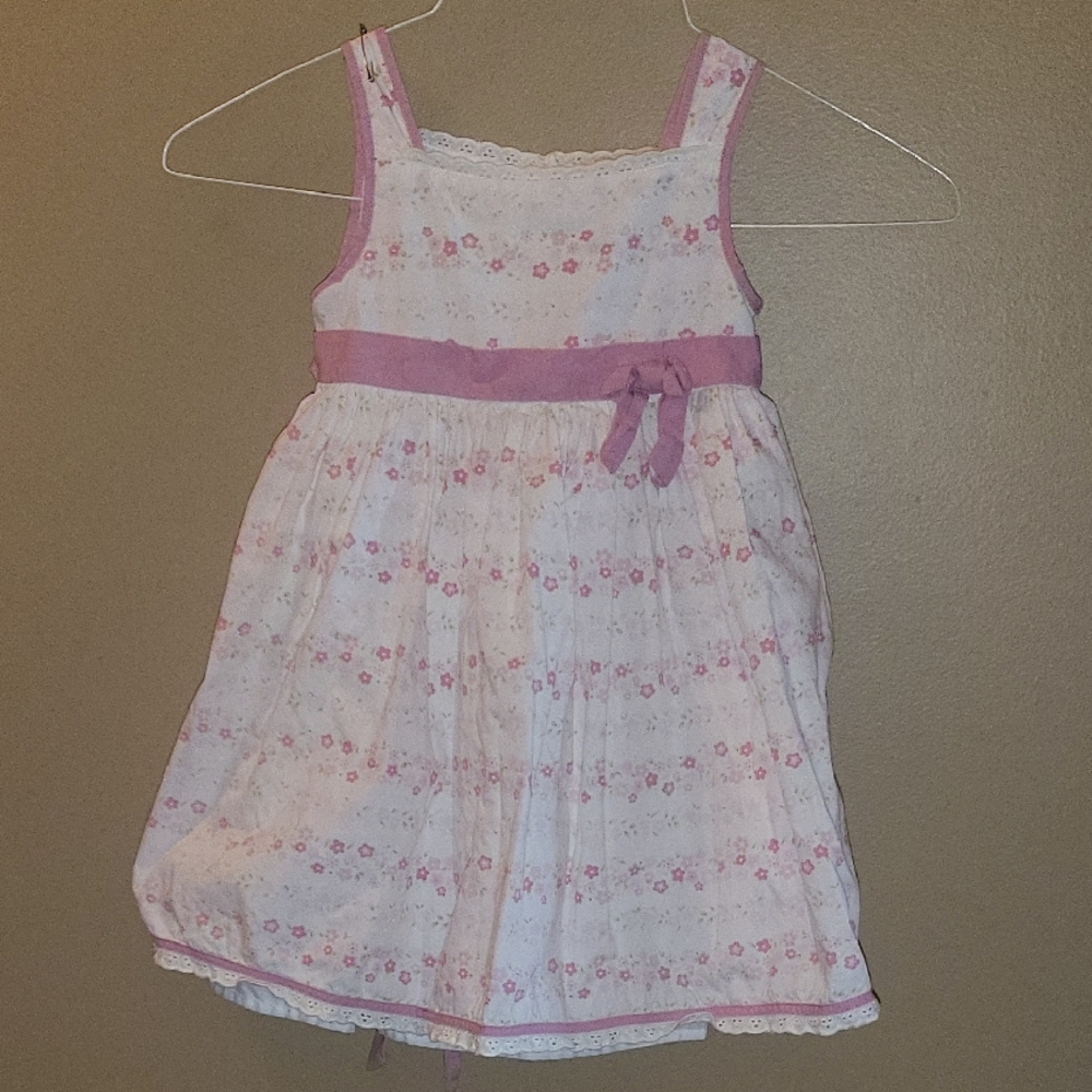 ❤️5for$25 Polly & Friends Charming Pink Floral Kids Dress